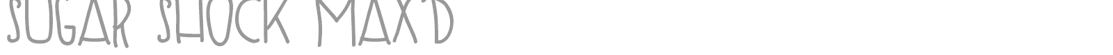 DJB Sugar Shock font preview